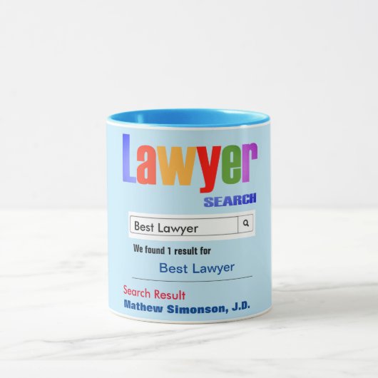 Funny Custom Best Lawyer Gift Mok (Midden)