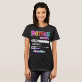 Funny Custom Best Mam Gift T-shirt (Voorkant volledig)
