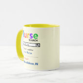 Funny Custom Best Nurse Cadeft Mok (Voorkant links)