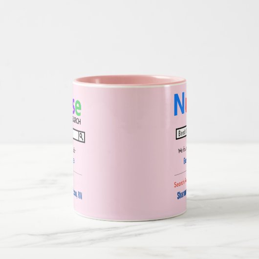 Funny Custom Best Nurse Cadeft Mok (Center)