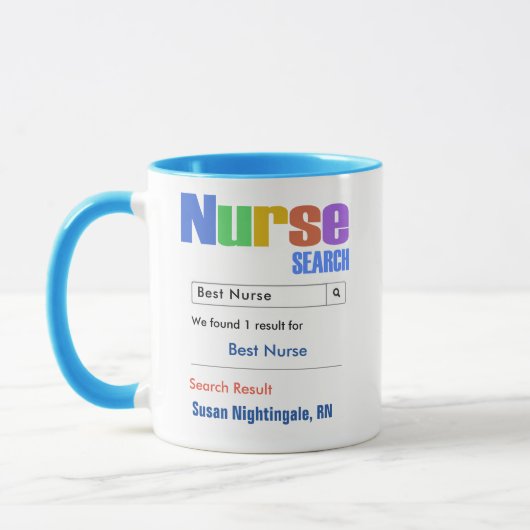 Funny Custom Best Nurse Gift Mok (Links)