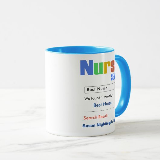Funny Custom Best Nurse Gift Mok (Voorkant rechts)