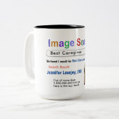 Funny Custom Best Nurse Search Cadeft Mok (Voorkant links)