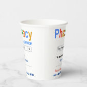 Funny Custom Best Pharmacist Gift Papieren Bekers (Rechts)