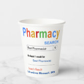 Funny Custom Best Pharmacist Gift Papieren Bekers (Voorkant)