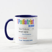 Funny Custom Best Podiatrist Gift Mok (Links)