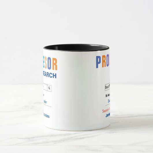 Funny Custom Best Professor Gift Mok (Midden)