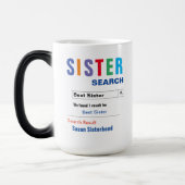 Funny Custom Best Sister Gift Magische Mok (Links)