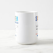 Funny Custom Best Sister Gift Magische Mok (Midden)