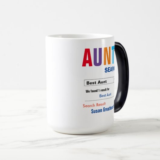 Funny Custom Best tante Cadeft Magische Mok (Voorkant rechts)