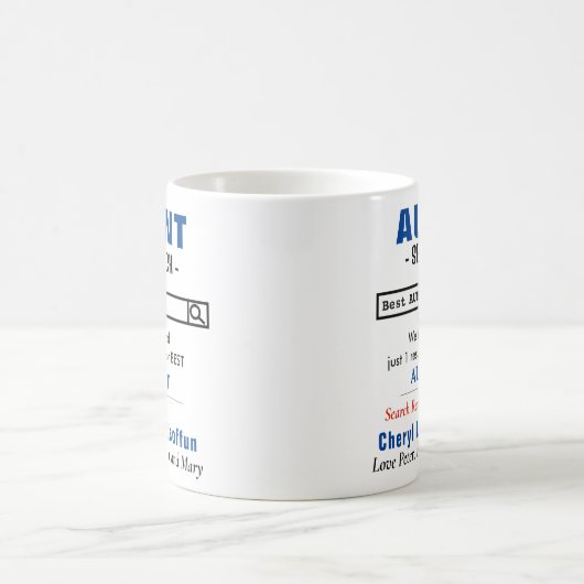 Funny Custom Best tante Mok (Center)