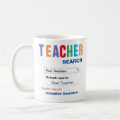 Funny Custom Best Teacher Gift Koffiemok (Links)