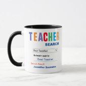 Funny Custom Best Teacher Gift Mok (Links)