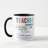 Funny Custom Best Teacher Gift Mok (Links)