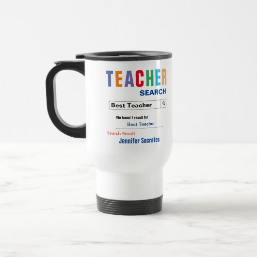 Funny Custom Best Teacher Gift Reisbeker (Links)