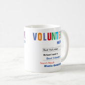 Funny Custom Best Volunteer Gift Koffiemok (Voorkant rechts)