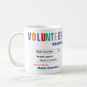Funny Custom Best Volunteer Gift Koffiemok (Links)