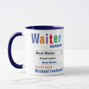 Funny Custom Best Waiter Mok