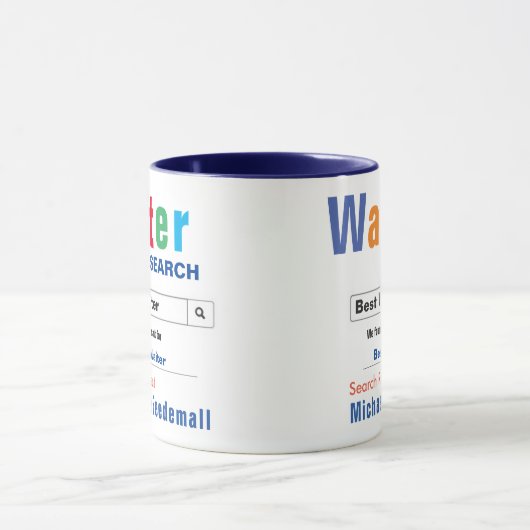 Funny Custom Best Waiter Mok (Midden)