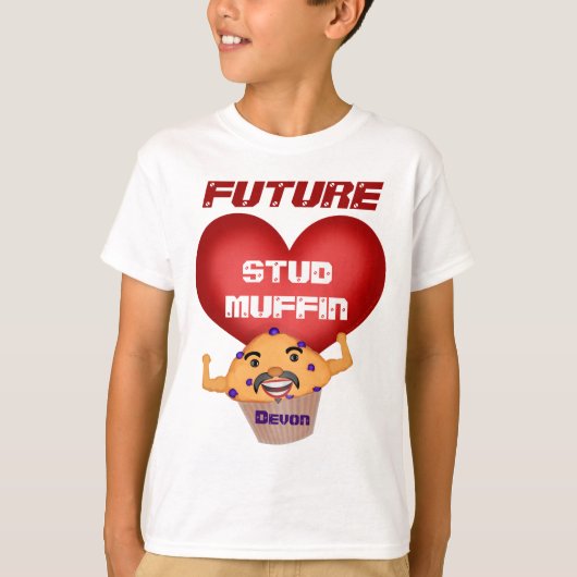 Funny Custom Boy Valentijnsdag T-Shirt (Voorkant)