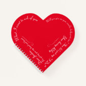 Funny Custom Bruiloft Voorstel Valentijnsdag Notitieboek (Voorkant)