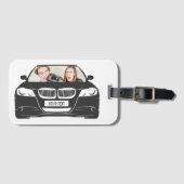 Funny Custom Car Photo Road Trip Bagagelabel (Voorkant (horizontaal))