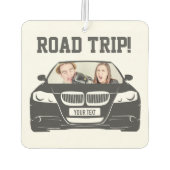 Funny Custom Car Photo Road Trip Luchtverfrisser (Achterkant)