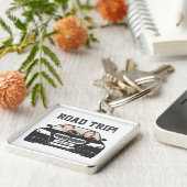Funny Custom Car Photo Road Trip Sleutelhanger (Zijkant)