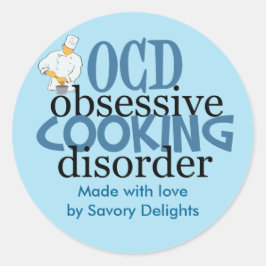 Funny Custom Catering Company Ronde Sticker