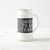 Funny custom cheers to 60 year gift bierpul (Voorkant rechts)