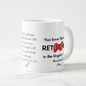 Funny Custom Christelijk Retirement Coffee Mok (Voorkant rechts)