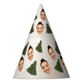 Funny Custom Christmas Party Hat with Your Face  Feesthoedjes (Voorkant)