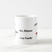 Funny Custom Dank je Gift Seagull met een Fry Koffiemok (Center)