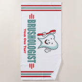 Funny Custom Dental Hygiene Toothbrish Strandlaken (Voorkant)