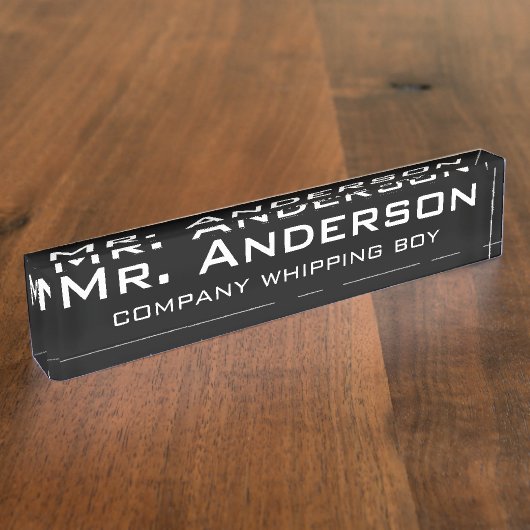 Funny Custom Desk Name plate Naambordje (Zijkant)