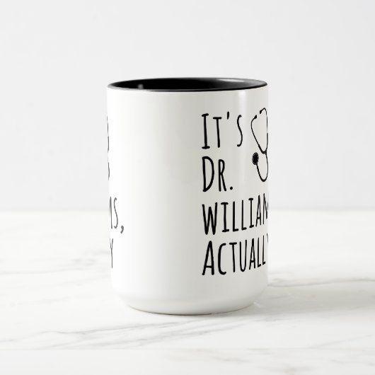 Funny Custom Doctor Name Gift – It's Dr. Actually Mok (Midden)