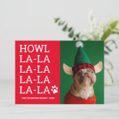 Funny Custom Dog Photo Howl la la la la la la la l (Staand voorkant)