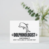 Funny Custom Dolphins Briefkaart (Staand voorkant)