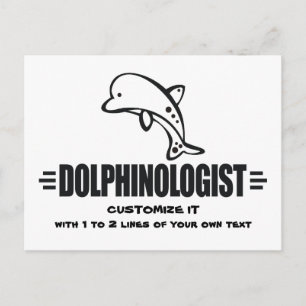 Funny Custom Dolphins Briefkaart