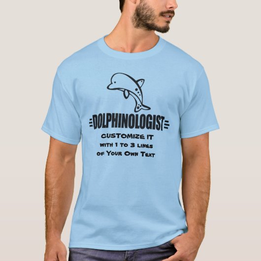 Funny Custom Dolphins T-shirt (Voorkant)
