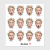 Funny Custom Face Bachelorette Party Sticker (Vel)