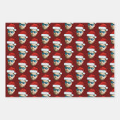 Funny Custom Face Foto Sinterklaas Pet Kerst Inpakpapier Vel (Voorkant 3)