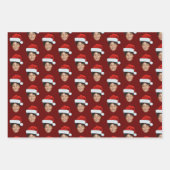 Funny Custom Face Foto Sinterklaas Pet Kerst Inpakpapier Vel (Voorkant 3)