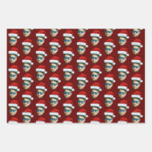 Funny Custom Face Foto Sinterklaas Pet Kerst Inpakpapier Vel (Voorkant 3)