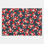 Funny Custom Face Photo Santa Claus Kerstmis Inpakpapier Vel (Voorkant 3)