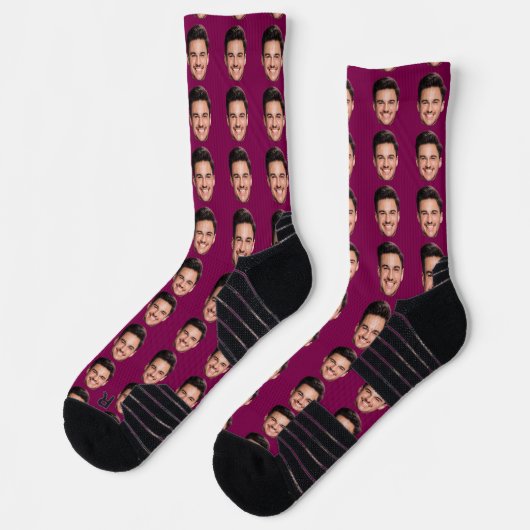 Funny Custom Face Socks Sokken (Links)