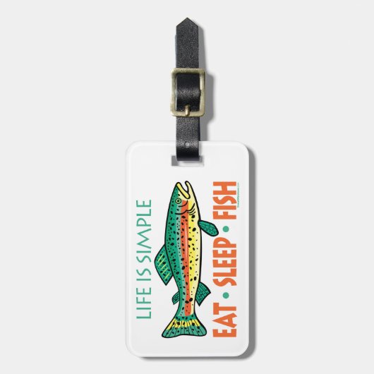 Funny Custom Gevist Bagagelabel (Voorkant verticaal)