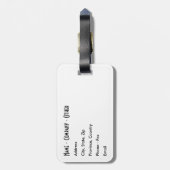 Funny Custom Gevist Bagagelabel (Achterkant verticaal)