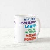 Funny Custom Geweldige Lawyer Gift Mok (Voorkant rechts)