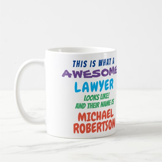 Funny Custom Geweldige Lawyer Gift Mok (Links)